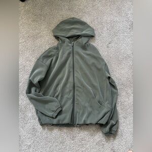 Women’s Softstreme Lululemon long Green full zip sweater